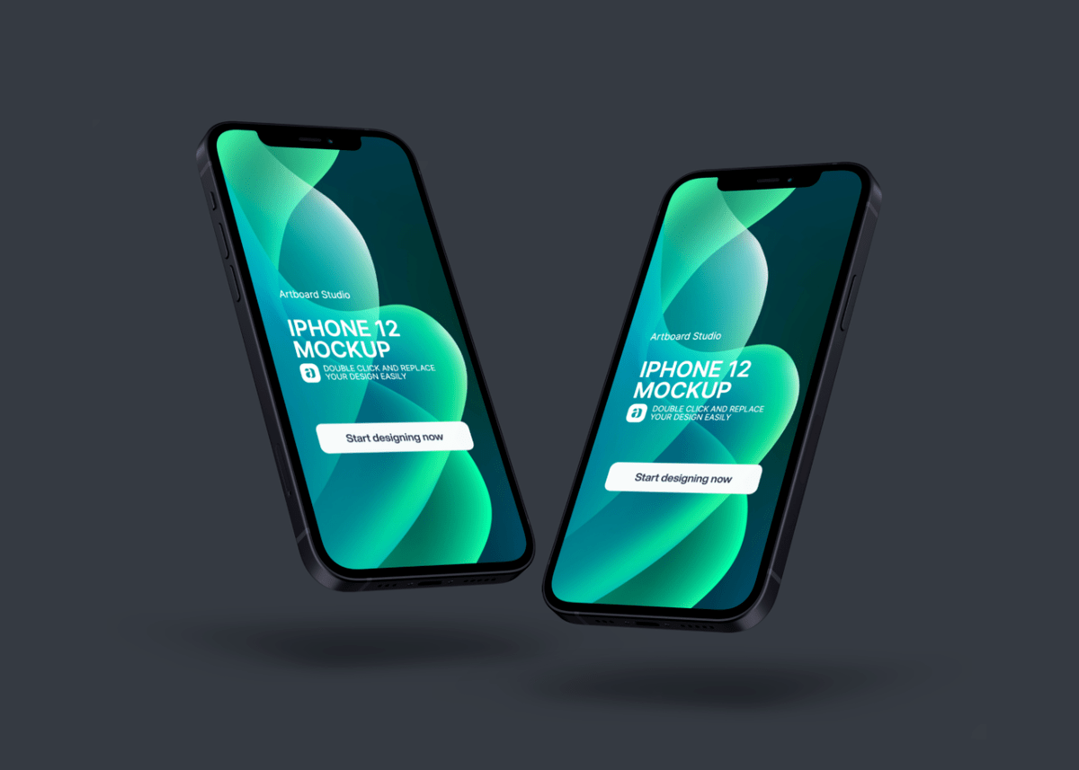 Each psd mockup comprises 4 colors ( . Flying Iphone 12 Mockup Template