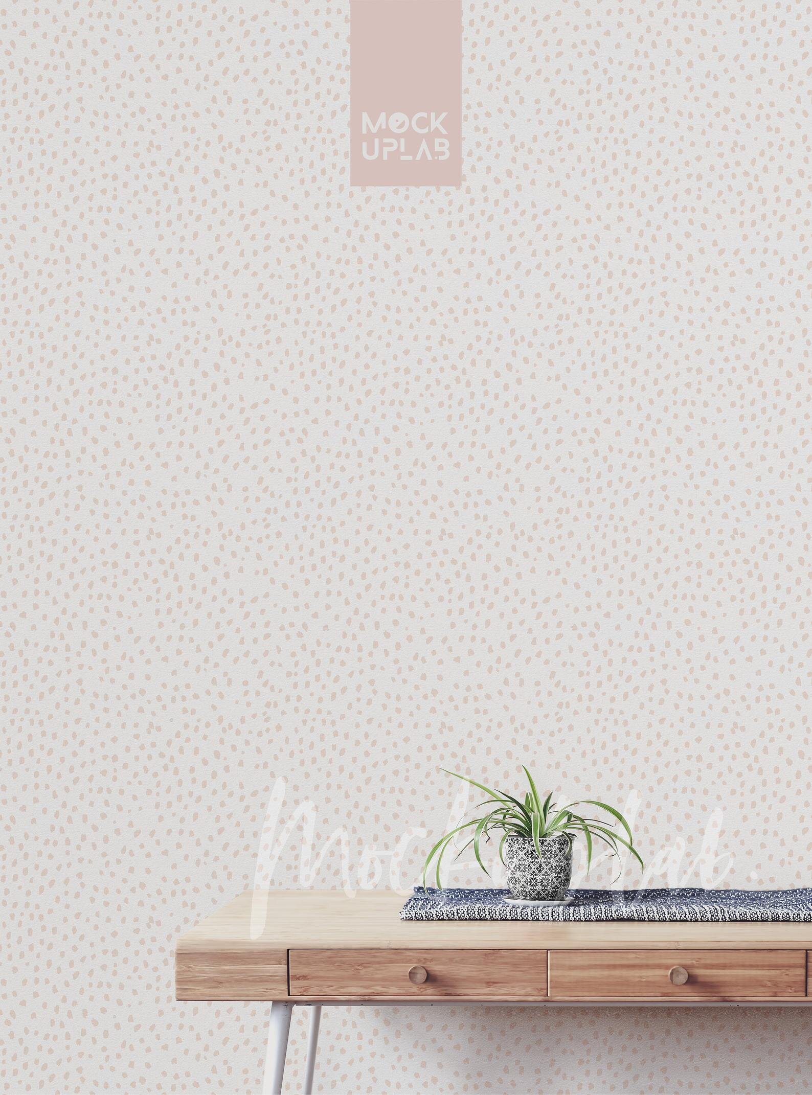 You can change the space again and again without making any permanent and ex. Interior Wall Mockup Console Table Wallpaper Mock Up Erin Kendal Surface Pattern Designer