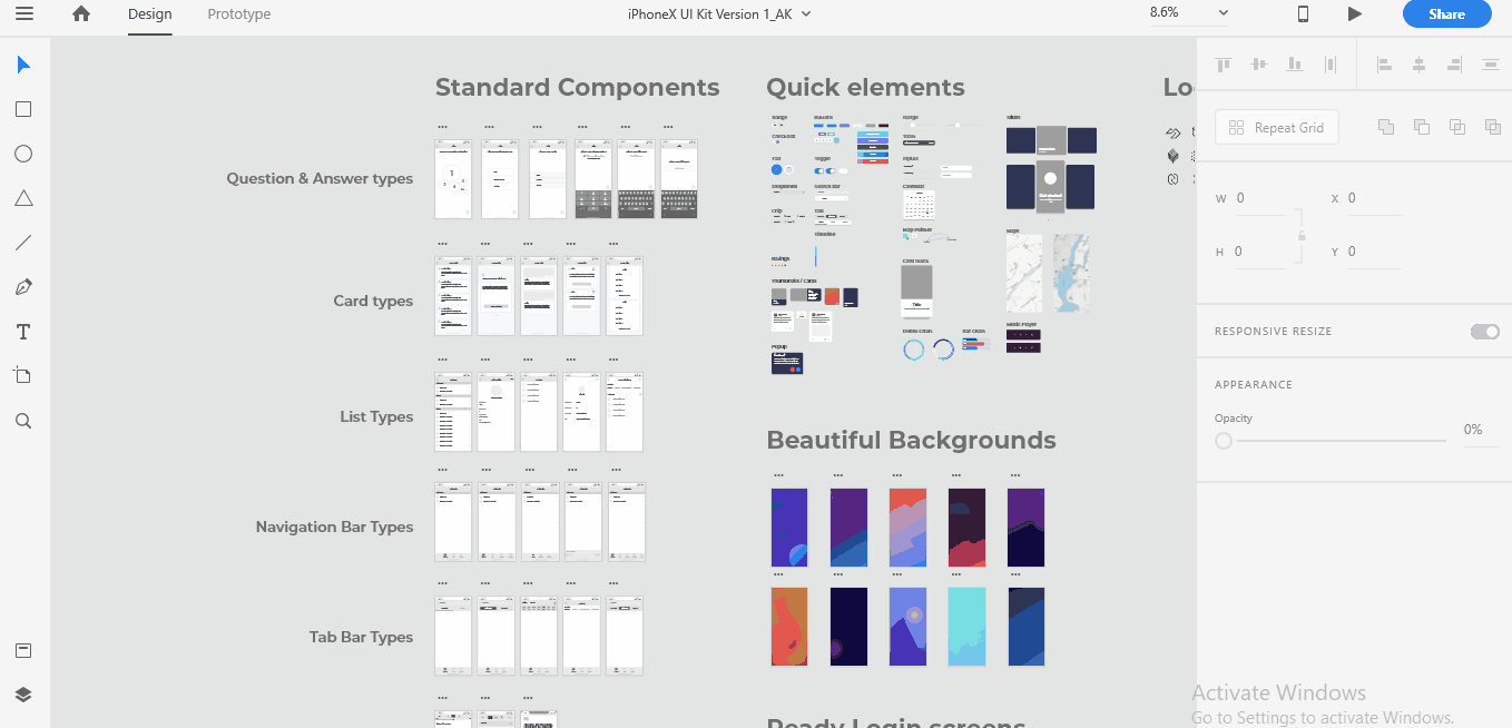 This fully editable iphone x mockup for adobe xd is ideal for showcasing your work in a clean and minimal style. Iphone X 10 Backgrounds 10 Login Ui Kit Quick Elements Components Icons Mockup Adobe Xd File