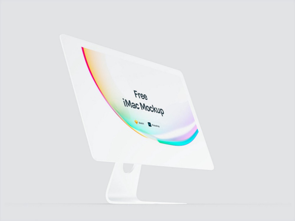 Simple edit with smart layers. Free Imac Mockups Psd Sketch December 2021 Tmdesign