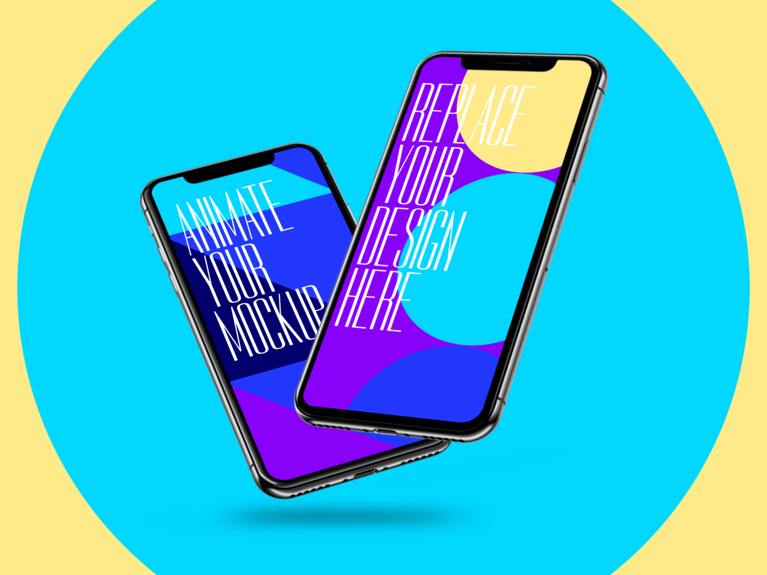 Video iphone mockup free allows you to showcase your work in a photorealistic alive look with help video. Free Iphone Mockup Animation Template