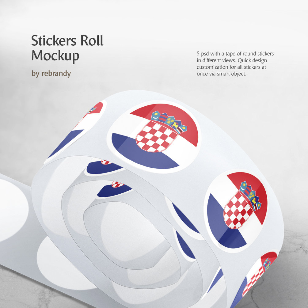Here is your chance to dive in and start your own business today. Stickers Roll Mockup Mock Up By Rebrandy For Photoshop Purchase Download And Use