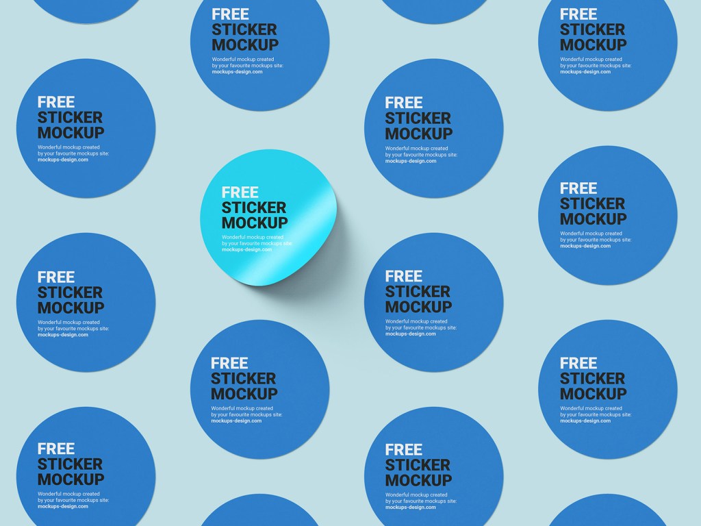 27+ Download Stickers Roll Mockup Free&nbsp;PSD