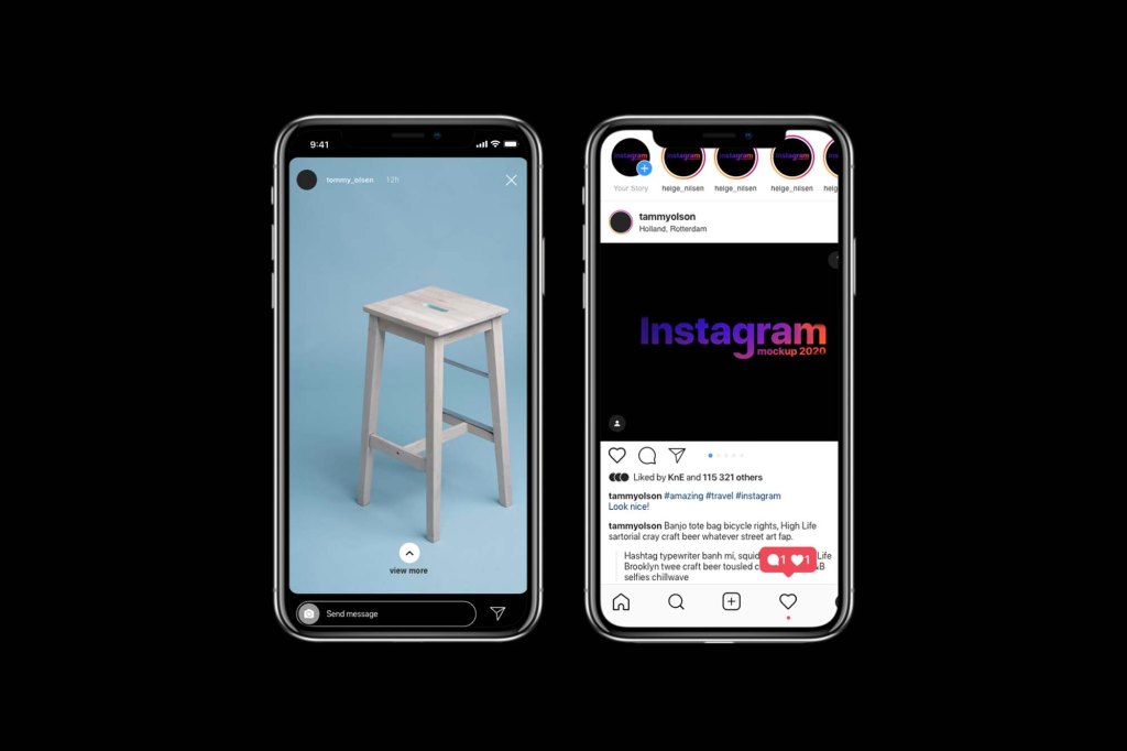 41+ Download Iphone Instagram Mockup Psd Free&nbsp;PSD
